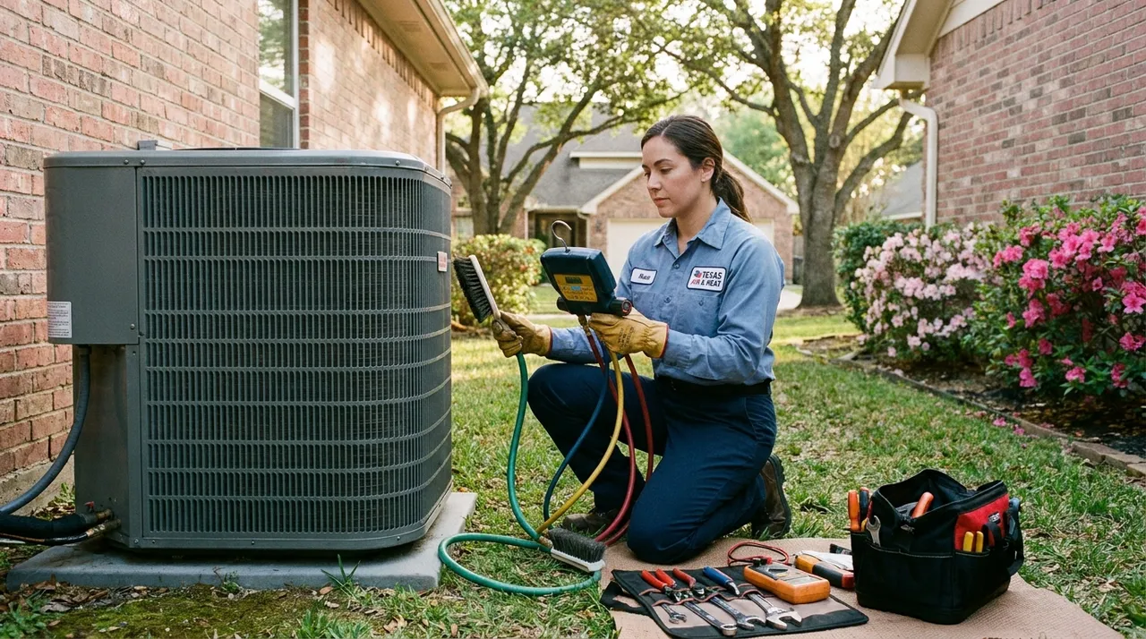 Checklist points for Air Conditioning Tune-Up.